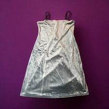 Cocktail Dress Womens Medium Mini Velvety Blue Sleeveless Body Con Forever21 EUC