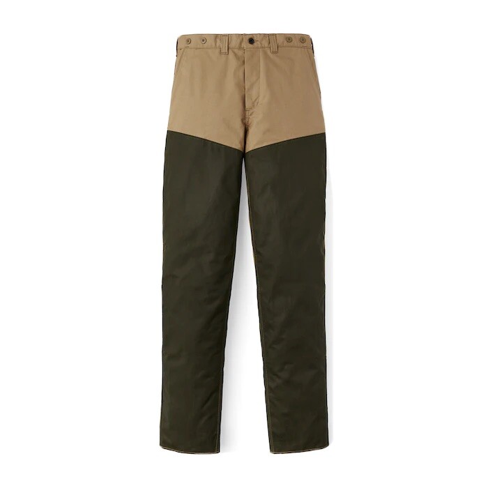 Filson Shelter Cloth Brush Pants - Camel / Otter Green - 34x27 