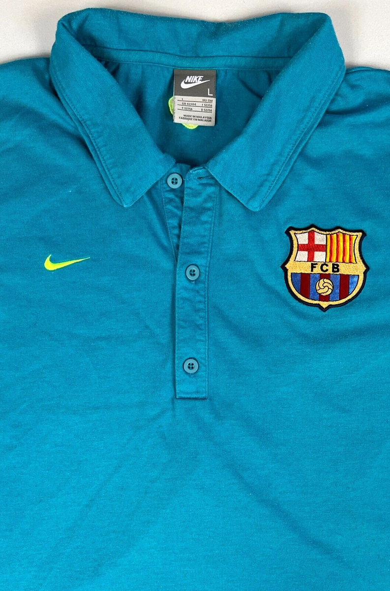 Men's Vintage Nike FC Barcelona Polo Shirt Soccer Football Men's Vintage Nike FC Barcelona Polo Shirt Soccer Football