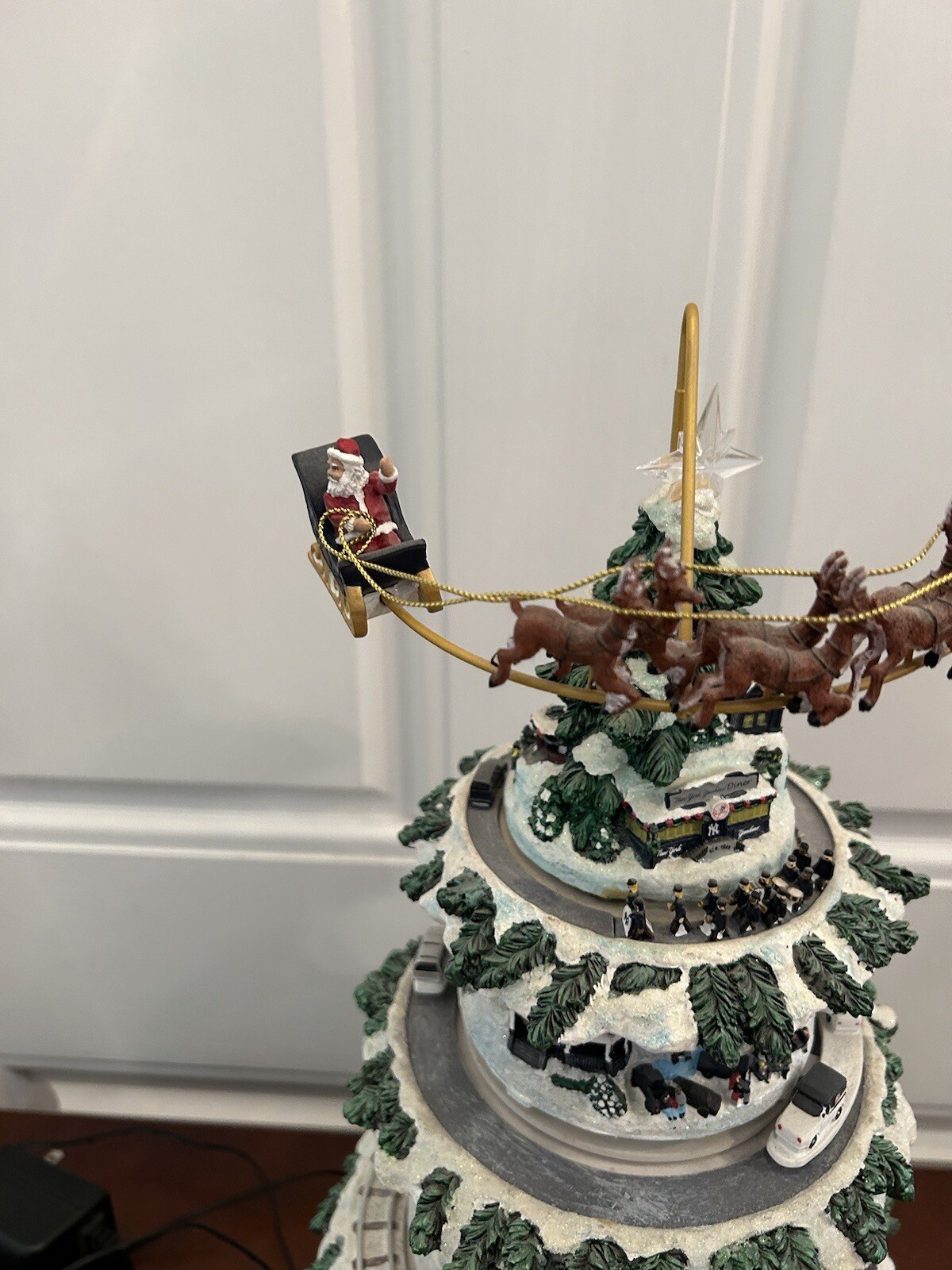 Danbury Mint Yankees Christmas Tree Village Light Up 2011 eBay