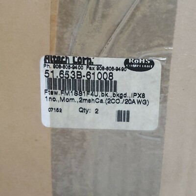 Interrupteur Au Pied Altech Corp 51.653B-61008 Noir - Neuf Dans Sa Boîte (NIB)
