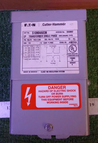 1 NEW EATON CUTLER HAMMER S10N04A83N EP TRANSFORMER 1PH NNB ***MAKE OFFER***