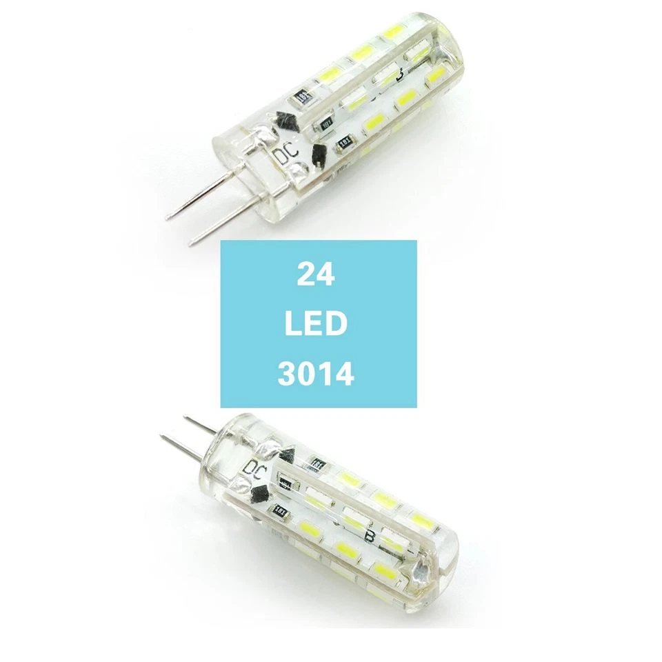 G4 LED 3W Cool White Capsule Corn Light Replace Crystal Halogen Lamp Bulbs 12V - Image 2 of 4