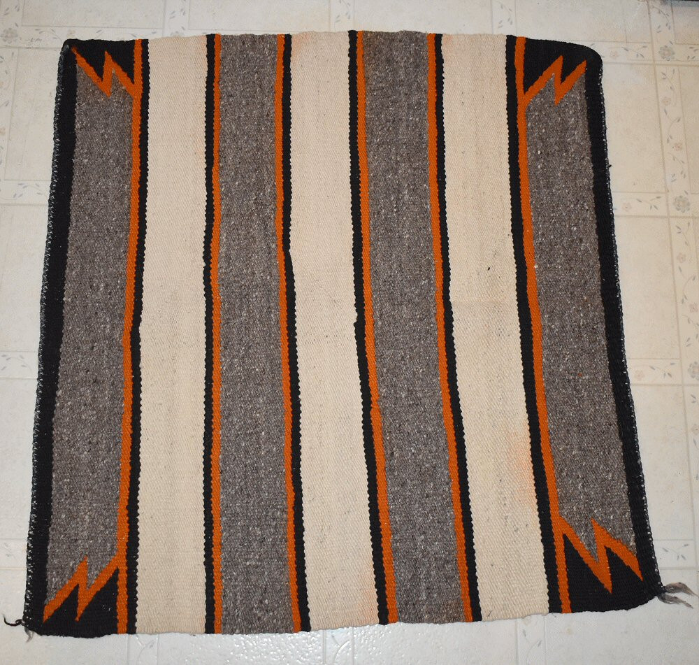 Vintage Navajo Single Saddle Blanket eBay