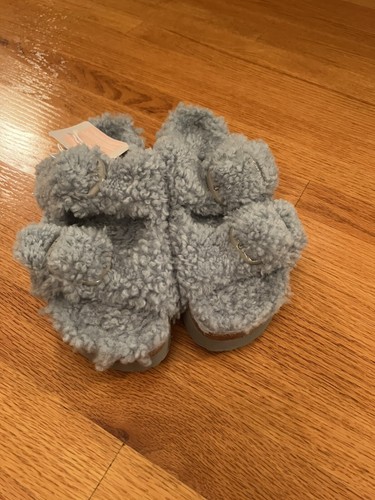 Sandalia Birkenstock Arizona Hebilla Grande Piel de Oveja Desteñida Aqua NUEVA 39 - Imagen 5 de 10