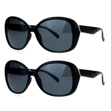 SA106 Antiglare Polarized Lens Oversize Butterfly Womens Sunglasses