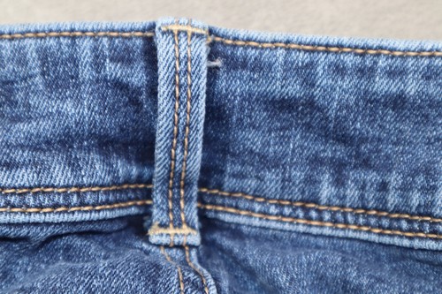 American Eagle Kick Boot Jeans Women's Size 6 Mid Rise Distressed Blue Denim Zip - Picture 21 of 21