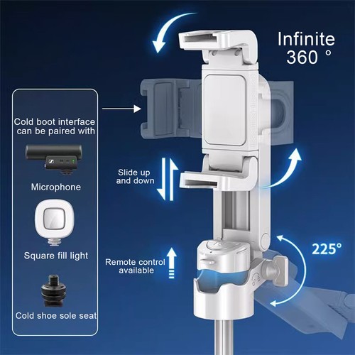 New Ulanzi JJ02 Extendable Grip Phone Tripod Selfie Stick with Remote- Adjustab* - Picture 10 of 15