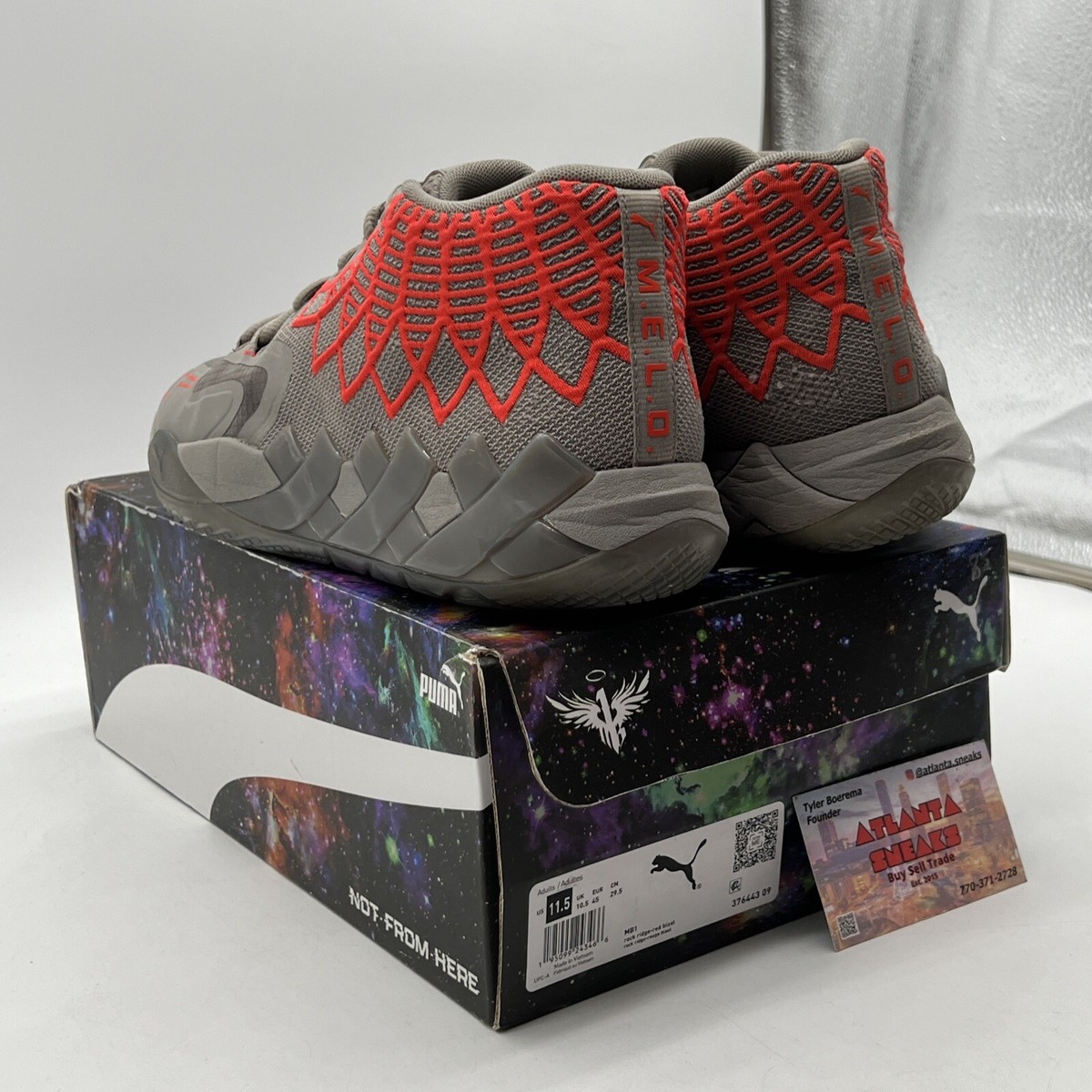 Size 11.5 - PUMA MB.01 Rock Ridge Red Grey (376443-09) | eBay