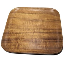 Blair Hawaii Koa Wood Square Tray 11.75 inch Curly Koa Wood Vintage Tray