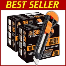72 Pack Utility Knife Set - Razor Sharp Blade