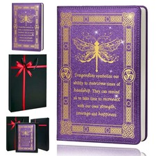 QDWXDEL Dragonfly Gifts for Women,Journal Women,A5 Purple