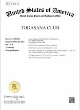 TODASANA CLUB &reg;️/ 🇺🇸 Registered Trademark For Sale | USPTO Class 5