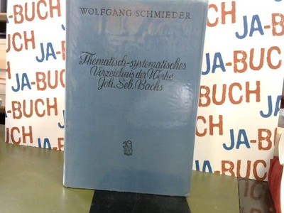 hematisch - systematisches Verzeichnis der Werke Joh. Seb. Bachs (3 Ergebnisse) 