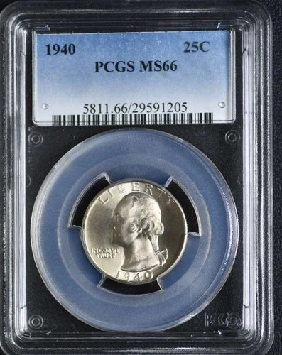 1940 Washington Quarter PCGS MS66