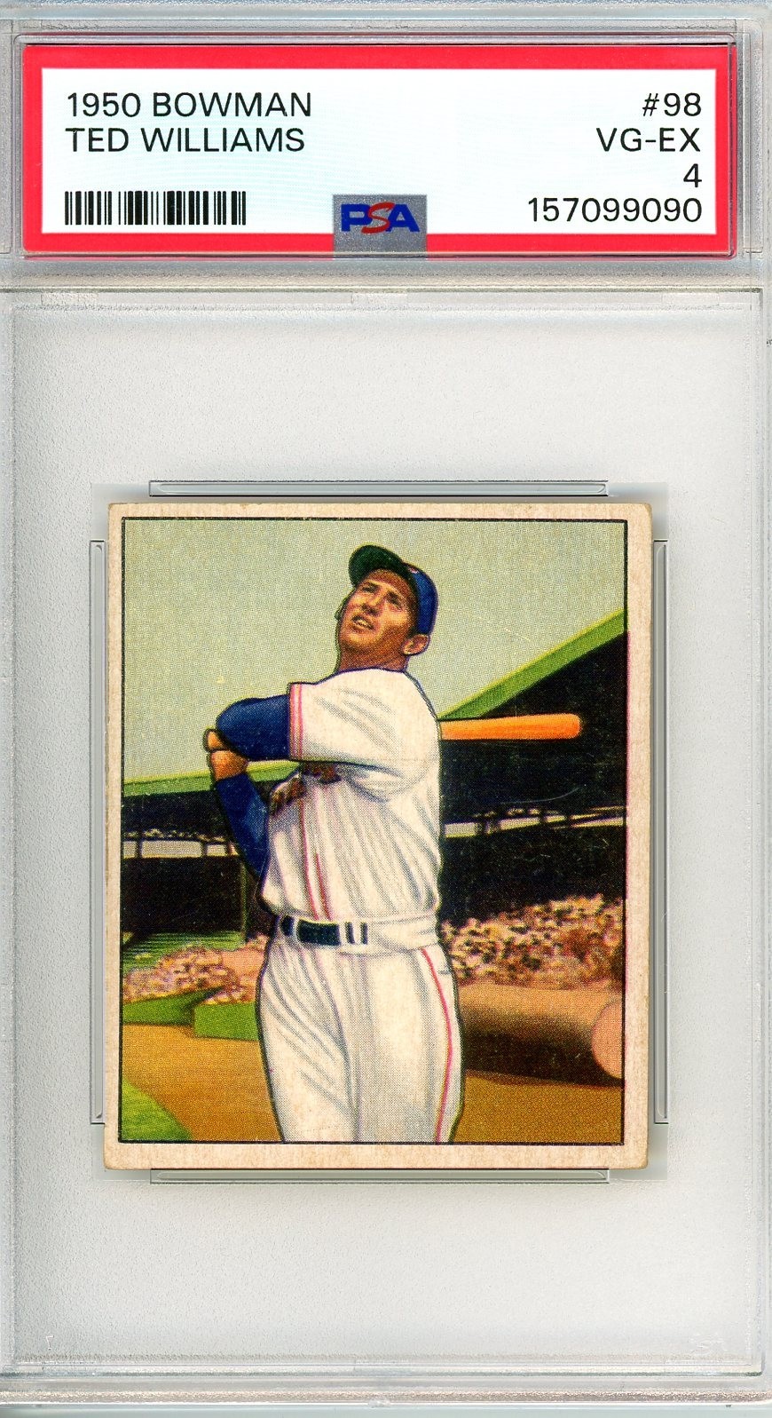 1950 Bowman TED WILLIAMS #98 PSA Grade 4 VG-EX Cond "Just Graded HI-END"