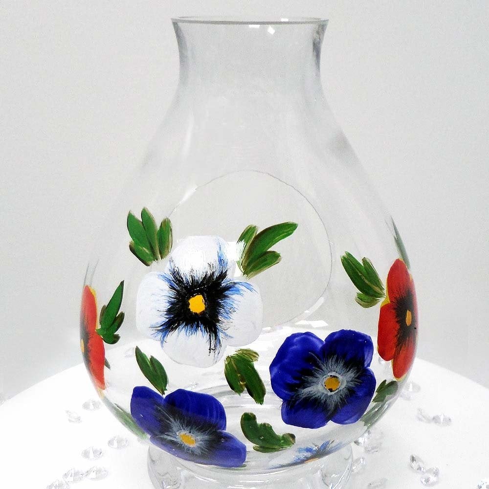 Nobile Glassware Floral Storm Lamp