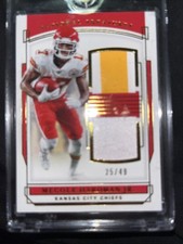 2019 Panini National Treasure Rookie Dual patch Mecole Hardman #RDM-13 Gold /49