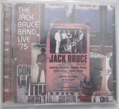THE JACK BRUCE BAND LIVE '75 REMASTERED U.S. 2 COUNT CD Nm/Nm CD D95