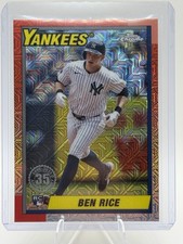 2025 Topps Series 1  1990 Topps Chrome Silver Pack Ben Rice #T90C-86 RC ⭐️