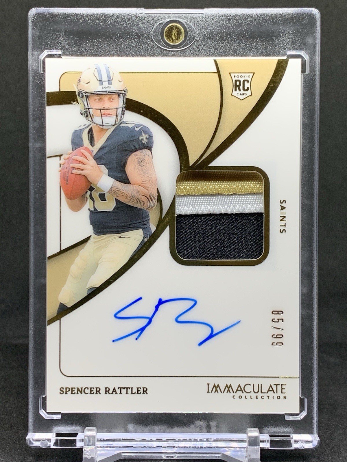 2024 Panini Immaculate Spencer Rattler #116 RPA Rookie Patch Auto /99 Rare