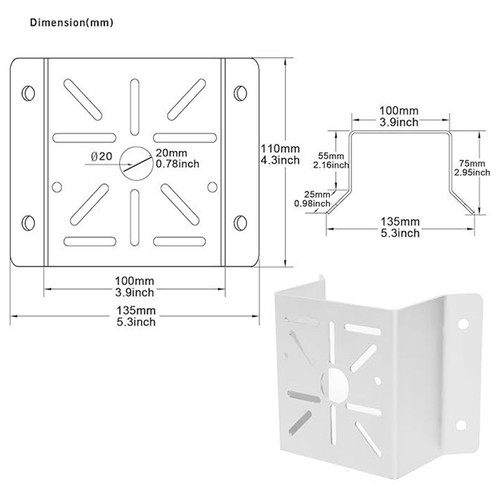Robust Metal Corner Mount for Cameras and Lights Easy Installation Bracket - Photo 8/13