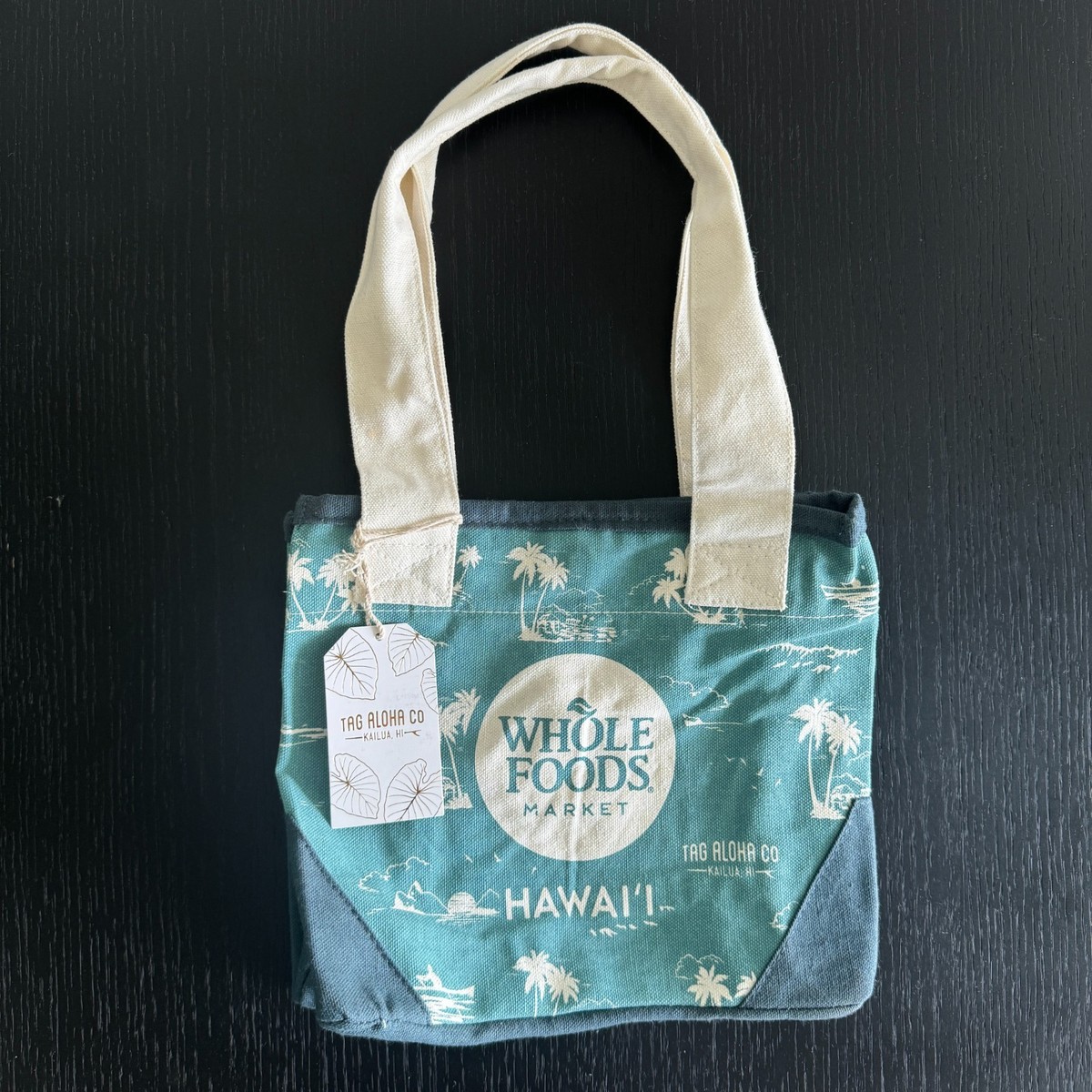 Whole Foods x Tag Aloha Company: Mini Canvas Tote Bag