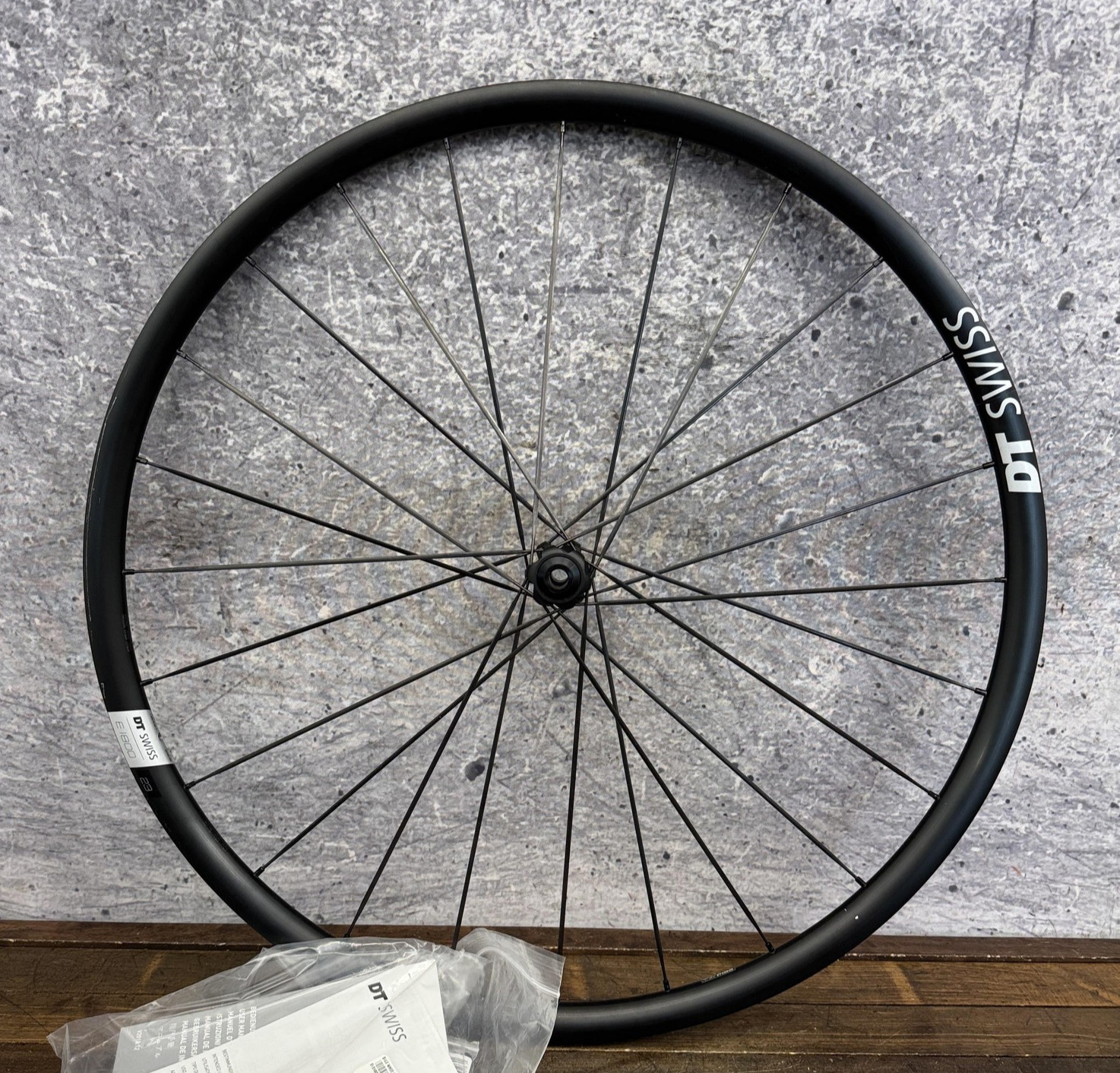 DT Swiss E 1800 Spline 700c Front Wheel Center Lock Disc 12 