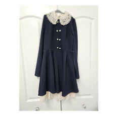  Lace Collared Dress Size S + Free Gift