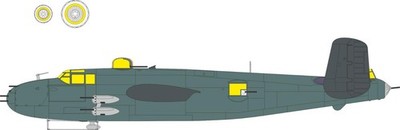 Eduard 1/48 Painting Mask B-25J Strafer TFace Canopy/Wheels (Edu/HKM) EX1165