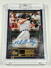 2021 Panini Three and Two Timeless Moments Magglio Ordonez Autograph 7/6 Tigers