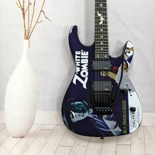 Chitarra elettrica serie ESP Kirk Hammett bianca zombie grafica pickup HH