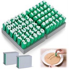 2X(72pcs Alphabet Stamps Set for Clay Pottery Letter Stamps for Clay8408