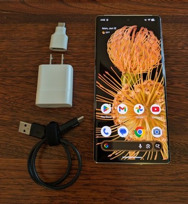 Google Pixel 6 Pro - 128GB - Sorta Sunny - Tested/Working - Read Description! 