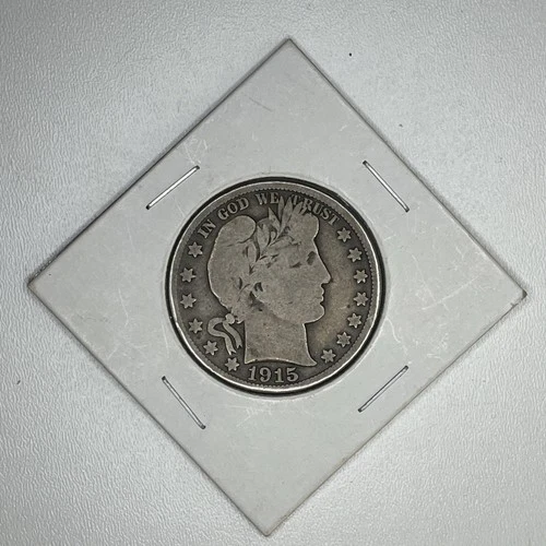 1915 Philadelphia Mint Silver Barber Half Dollar