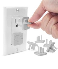 Bates- Electrical Outlet Covers Baby Proofing, 10 Pack, Gray, 10 Grey