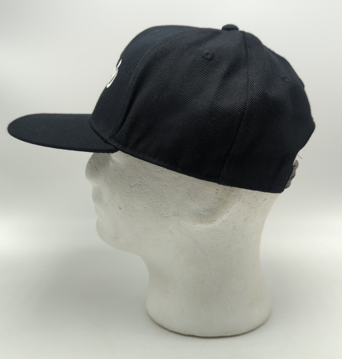 COLLAB hat black adjustable snapback cap wide brim - image 8