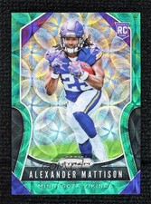 2019 Panini Prizm Rookies Green Scope Prizm 60/75 Alexander Mattison #331 0d44