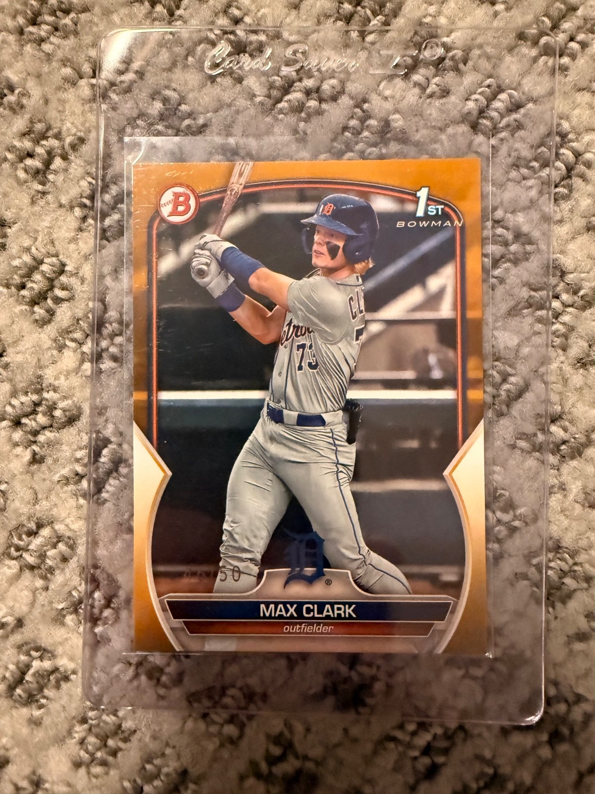 2023 Bowman Draft Max Clark 1st Bowman Gold /50 #BD-76 Tigers
