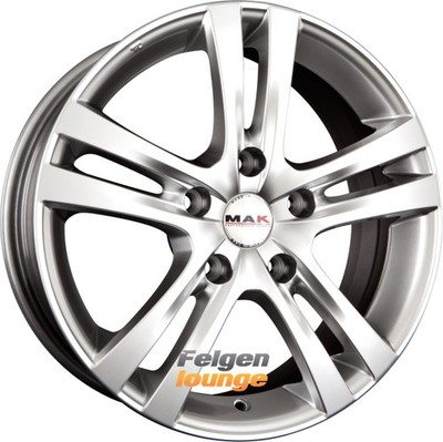 4 Alufelgen MAK ZENITH Hyper Silver 8x17 ET45 5x108 17 Zoll