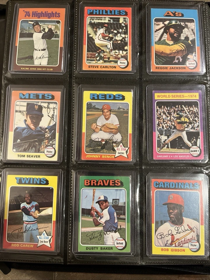 🔥⚾️1970's Vintage Baseball 200X Card LOT Collection Binder HOF Rose, Ryan⚾️🔥 - Image 2 of 4