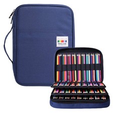 Pencil Case for Adults 220 Slots Colored Pencils Gel Pen Organizer Bag with Z.