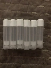 6Pc Empty Lip Gloss Tubes 10ml | Refillable Clear Balm & Chapstick Containers
