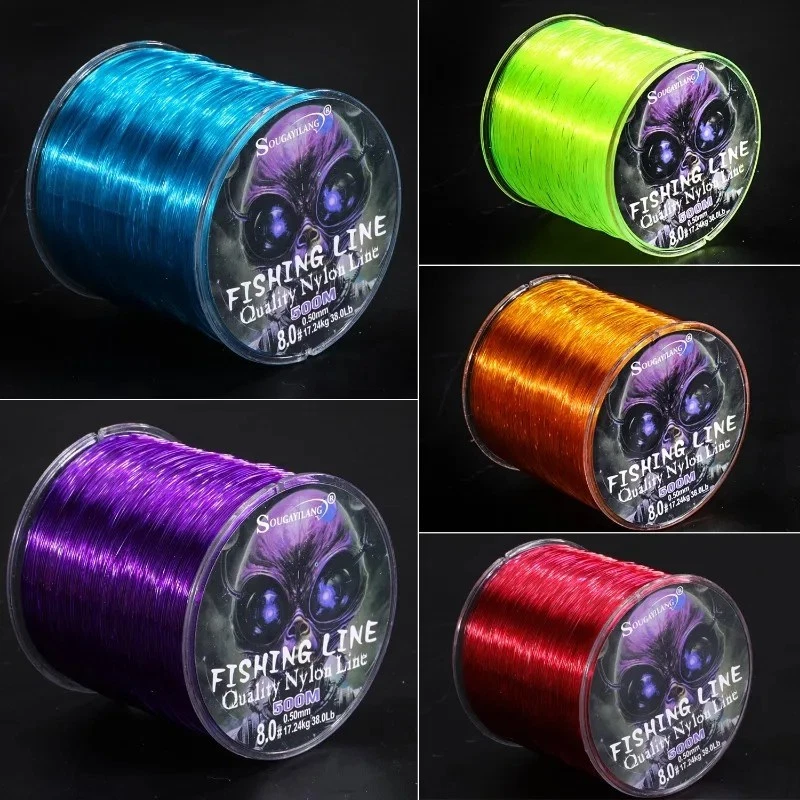 Нейлоновая леска Sougayilang 500 м максимальное сопротивление 7-38 фунтов суперпрочная нейлоновая леска - Изображение 2 из 4