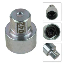 1x Tire Wheel Lock Anti-Theft Screw Lug Nut Bolt#42 Removal Key Socket For