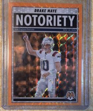 Panini 2025 Mosaic Notoriety Prizm Drake Maye #3 New England Patriots Football
