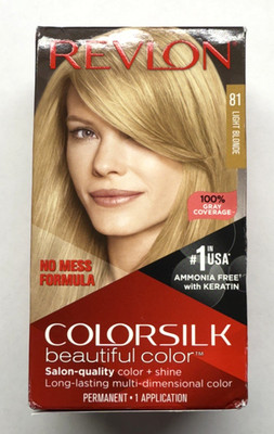 Revlon Colorsilk Beautiful Color Permanent Hair 81 Light Blonde Sealed