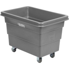 6 Bushel Plastic Bulk Box Truck Direct Mount Base Gray 33-2/5"L x 23"W x