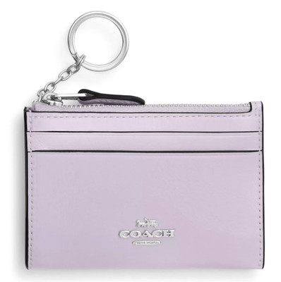 💜Coach Mini Skinny Id Case - CEC47 Light Amethyst (Purple) Glazed