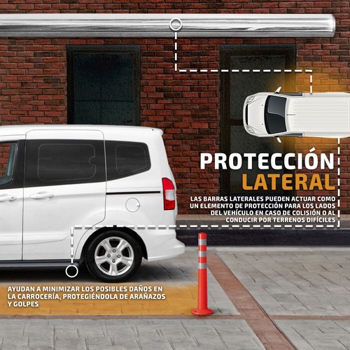 para Opel Vivaro (X83) CORTO 2001-2014 Estribos Pasos laterales Cromo Pulido - Imagen 4 de 9